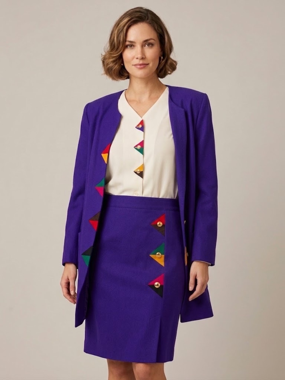 SIMON CHANG 3 piece wool suit